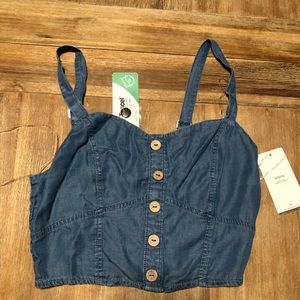 Denim crop top